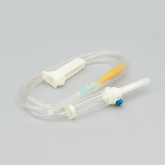 Plastic Luer Slip OEM Ligating Clips Infusion Set with Burette