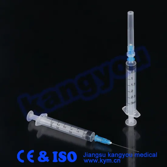 Medical Equipment Disposable Sterile Injection Plastic Syringe Luer Lock/Slip Lock with CE and ISO