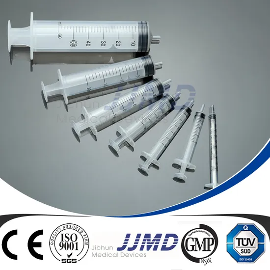 3 Part Medical Plastic Disposable Syringe with Needle