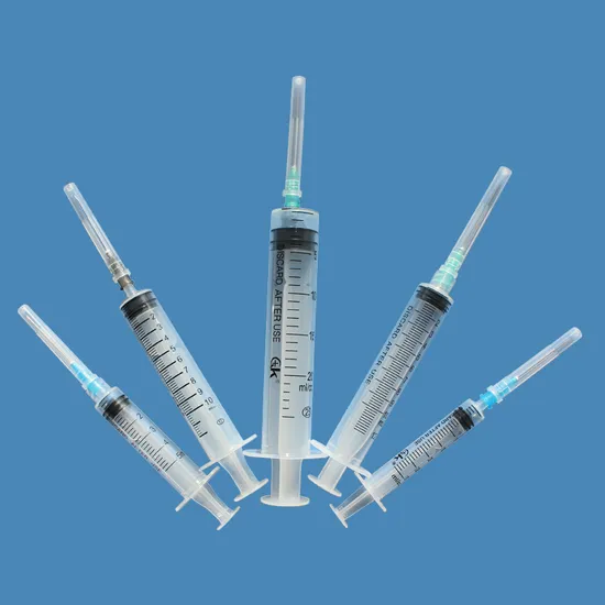 Disposable Medical Equipment Insulin Steroid Instruments Plastic 3-Parts Sterile Syringe in Lock Luer Slip