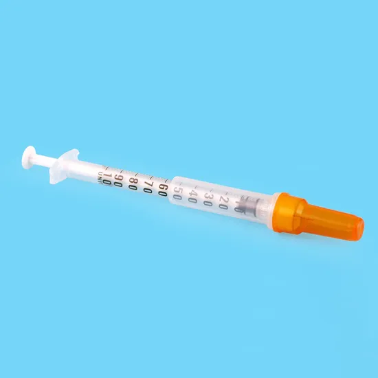 High Quality Disposable Medical Device Insulin Syringe 0.3ml 0.5ml 1ml with Different Caps