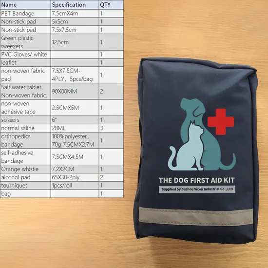 Portable Pet First Aid Kit - Ultimate Safety for Dogs and Cats