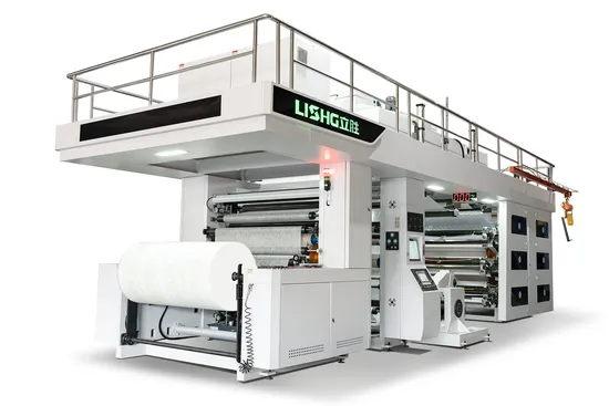 Six Color Ci Central Drum Flexographic Printing Machine for Ice Cream Bags Cookie Biscuit Bag Chocolate Bags PE BOPP HDPE