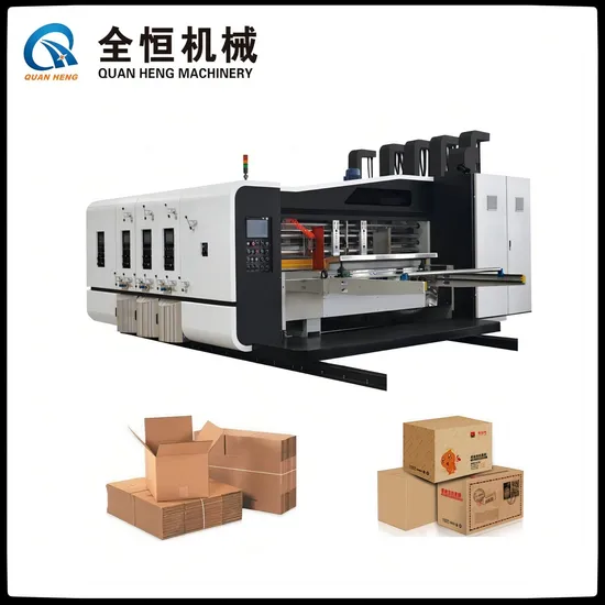 High Speed Automatic Corrugated Carton Box Flexo Pringing Slotting Die Cutting Machine