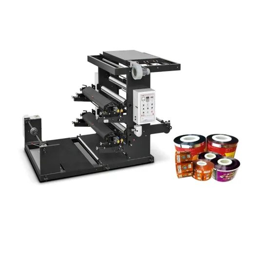 2 Color Plastic Film Flexographic Printing Machine