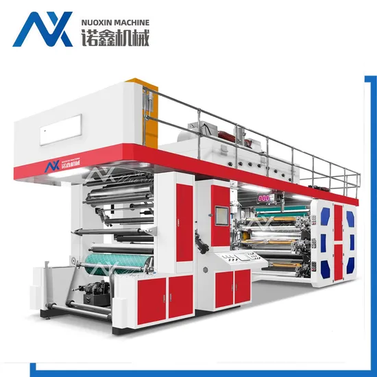 Center Drum Ci 6 Color Plastic Film PE/PP/OPP/Pet Flexographic Printing Machine