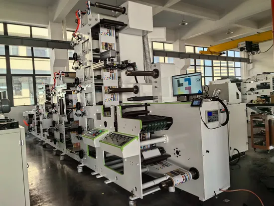 Stack Type Flexo Printing Machine for Label and Paper and Plastic Film Printing with Multi Function