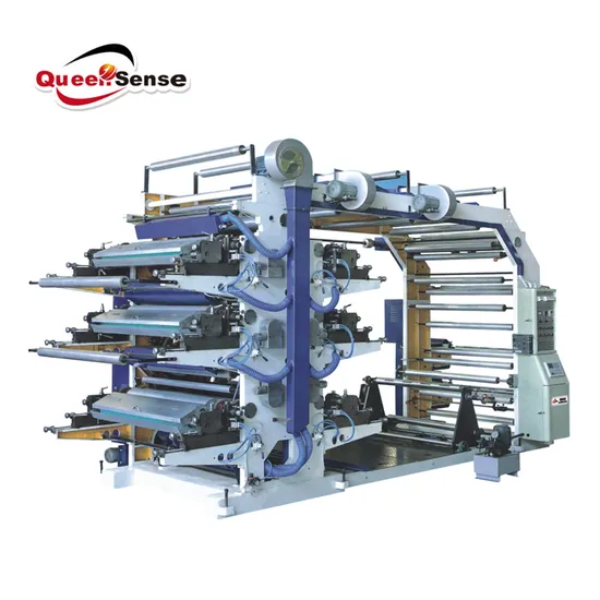 4 Colours Automatic Flexo Plastic Bag Farbric Printing Machine