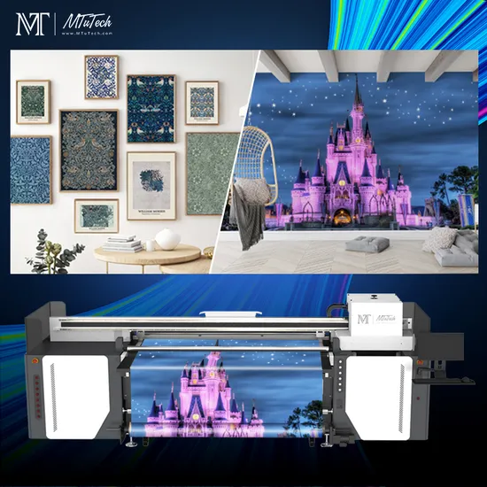 MTuTech Inkjet Large Format UV Hybrid Printer for both Rigid & Flexible Media & Promotional Items Printing