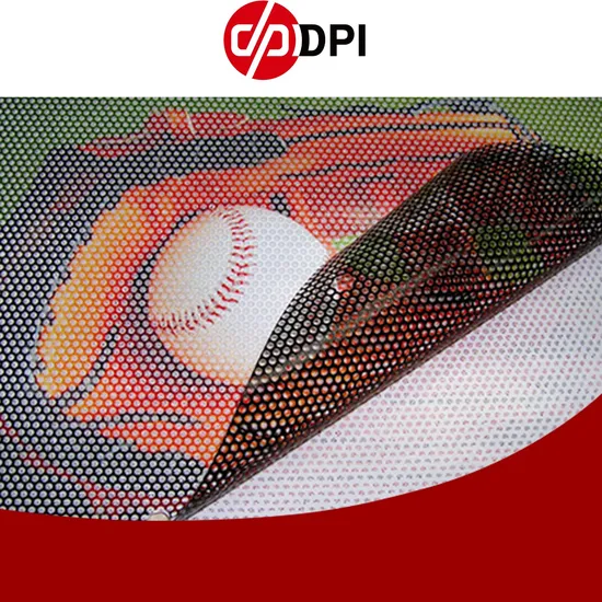Hanker UV Printing One Way Vision See Through Sticker Perforated Vinyl Rolls See Through Vinyl for Window Film for Car Customised Car Stickers