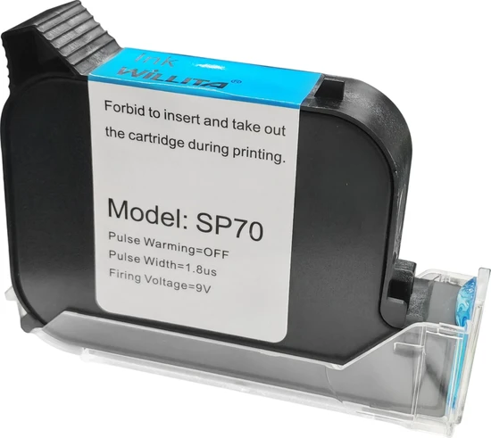Sp70 Solvent Based Fast Dry Ink Cartridge Replacement for Handheld Inkjet Printer Sealer Printer Machine