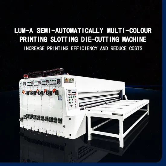Semi-Automatic Die Slotting Machine: Ink Printing, Environmental Protection and High Efficiency, Suitable for Corrugated Board Production