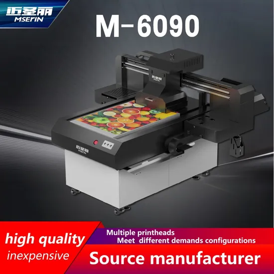 Paper Acrylic Wood Metal Products Fiberglass UV Flatbed Printer