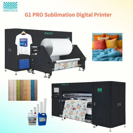 Hot Sellg G1-PRO Industrial High Speed Sublimation Digital Printer Factory Supply Two Heads Automatic Inkjet Digital Printert T Shirt Printing Machine