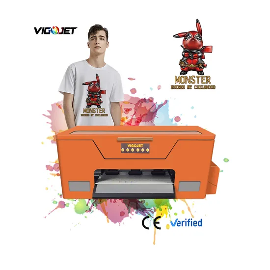 Digital Textile Dtf Printer XP600 T-Shirt Heat Press Transfer Printing Machine