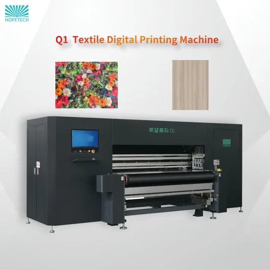 Hot Sell Q1 Industrial High Speed Large Format Textile Clothes Printing Inkjet Digital Printer