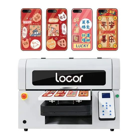Locor 3D Effect A3 UV Flatbed Printing Machinery UV 6090 Size LED Plotter UV 2513 Large Printer