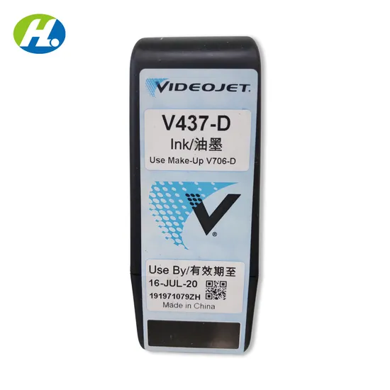 Original Videojet V437-D Consumables Ink Cartridge Make-up Solvent Printing Ink for Cij Inkjet Printer 1210 1220 1330 1510 1520 1610 1620