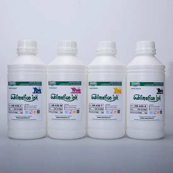Aman Water Based Sublimation Ink for Digital Inkjet Textile Printer Dx5 D
