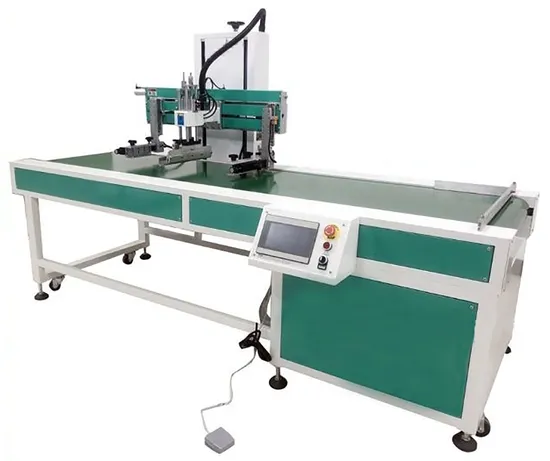 Automatic Vacuum Suction Conveyor Belt Flat Screen Printing Machine