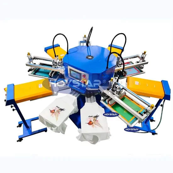 4 Color Screen Printing Machine for Tshirt Nonwoven Bag Screen Printer Kraft Paper Bag Impression Maquina Serigrafica