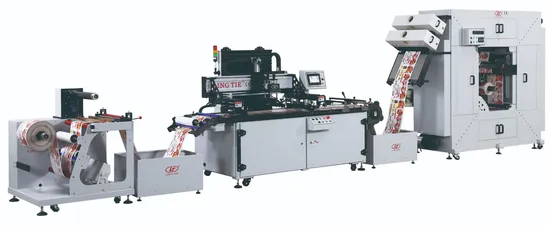 Automatic Fabric Ribbon Roll to Roll Screen Printer Textile Label Screen Printing Machine
