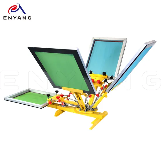 Efficient 4-Color 4-Station Printer Ideal for One or Two Operators