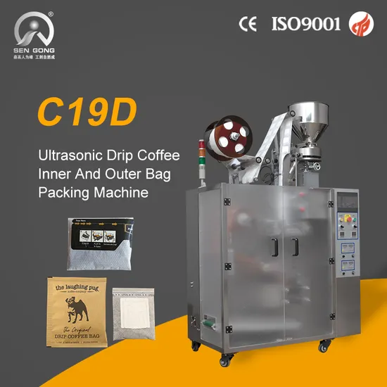 Wholesale Automatic Liberica Drip Coffee Bag Packaging Machine with Outer Envelope