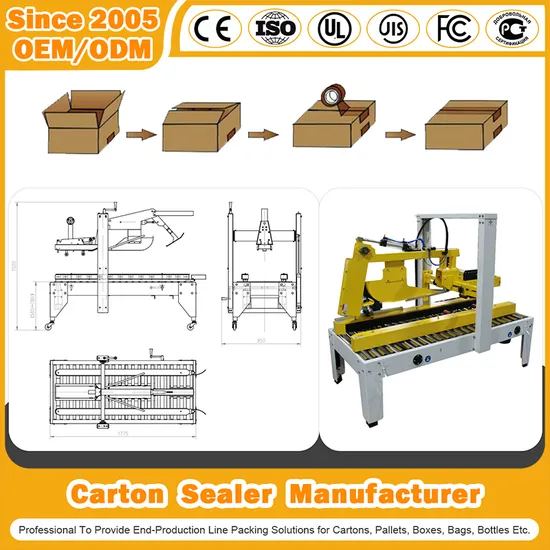 China Carton Sealer Manufacturer Box Case Erector Automatic Tape Erecting Carton Sealer Machine for Cases