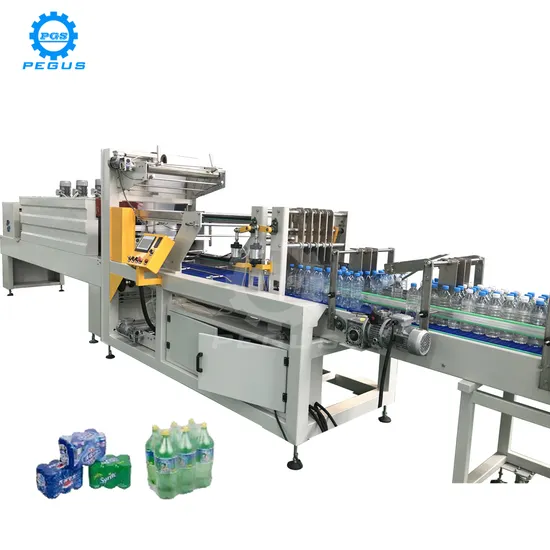 High Speed Linear Type PE Film Shrink Wrapping Machine Automatic Bottle Packing Machine Cans Packaging Machine
