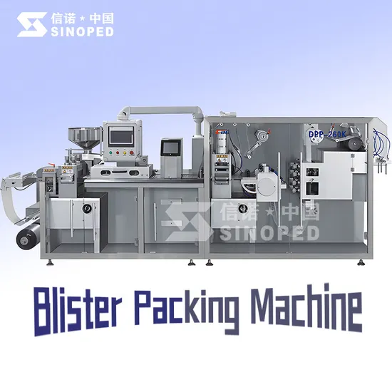Electric Automatic Aluminum Plastic Tablet Blister Packing Machine for Pill Soft Gel Capsule Chemical Application