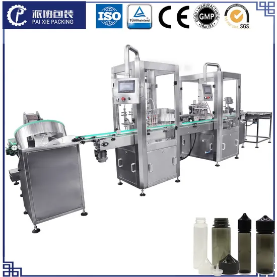 Gorilla Bottle Ecigarette Filling Capping Labeling Line Machine