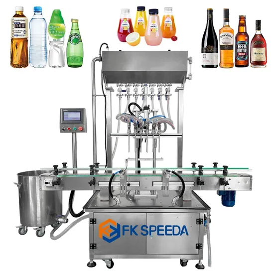 Automatic 4 Heads Filling Capping Machine for Pet Water Small Scale Bottle