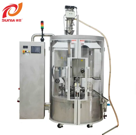 Automatic Rotary Nespresso Compatible Coffee Capsule Filling Sealing Machine