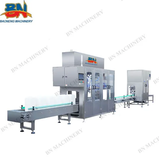 Automatic Bottle Jerrycan Disinfectant Oil Liquid Weighing Filling Machine with Capping Labeling Line