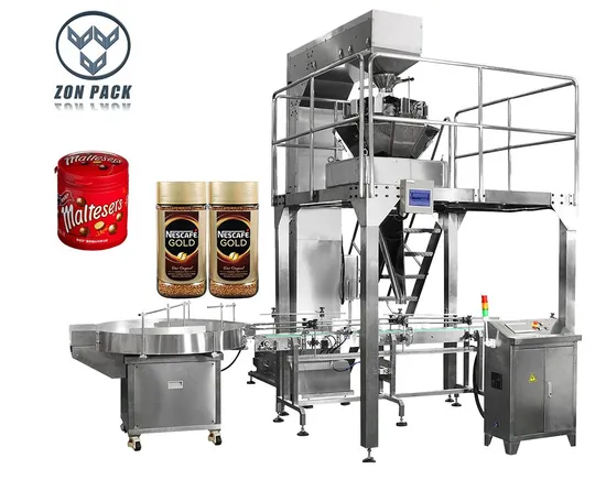 High Speed Candy Automatic Packing Weighing Jar Bottle Filling Line