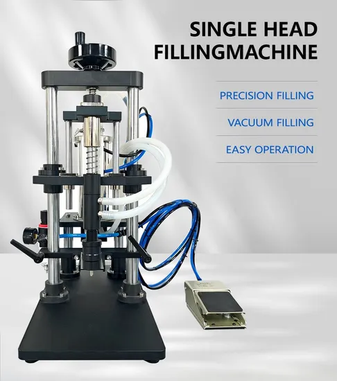 Pneumatic Anti-Explosion Perfume Alcohol Filling Machines Vacuum Sealer Glass Bottle Filling Machine
