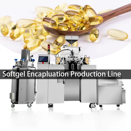 Pharmaceutical Automatic Soft Gelatin Capsule Encapsulation Filling Line Vitamin Fish Oil Omega Capsule Filler Softgel Capsule Making Machine