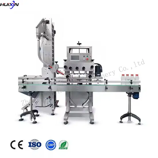Full Auto Capping Machine, Screw The Cap, Loading Cap, Filling Capping Labeling Machine