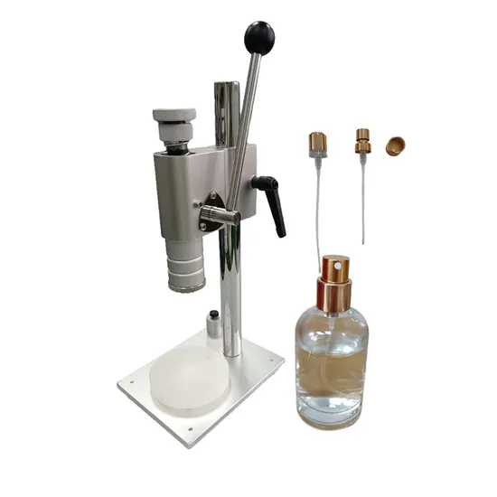 Semi-Automatic New Condition Manual Beverage Plastic Bottle Closing/Capping Perfume Collar Capping Machine