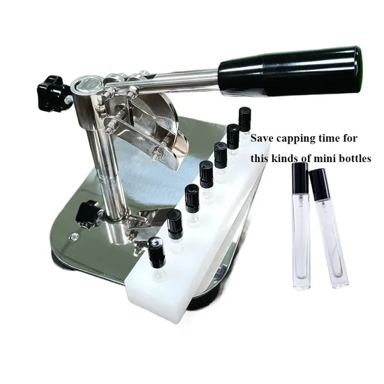 Manual Test Tube Vial Mini Sample Small Perfume Bottle Capping Machine