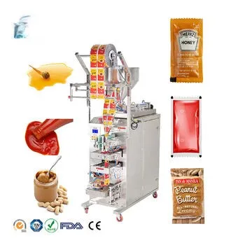 Electric Honey Soy Sauce 10-200g Automatic Weighing Three Sides Sealing Packaging Machine