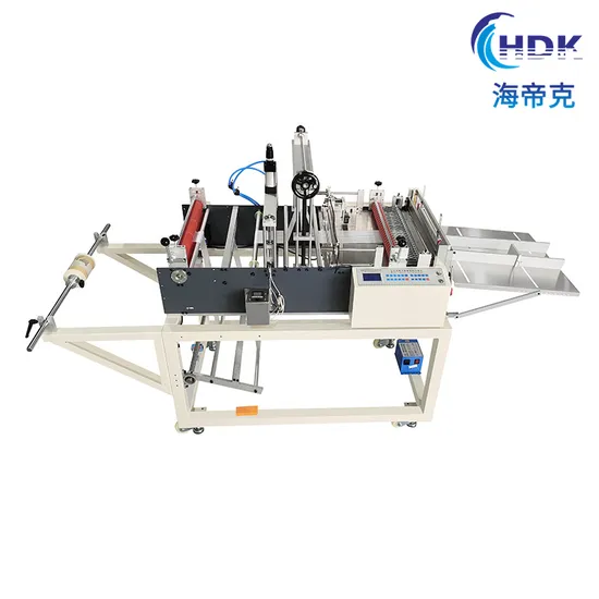 600mm Fully Automatic Roll to Sheet Plastic Bag Heat Sealing Cold Cutting Machine