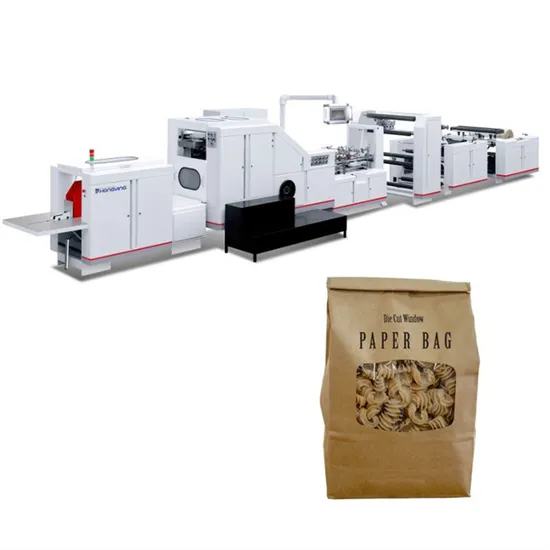 Factory Wholesale SBR Square/Block Bottom Paper Bag Packaging Machine with High Speed Runs
