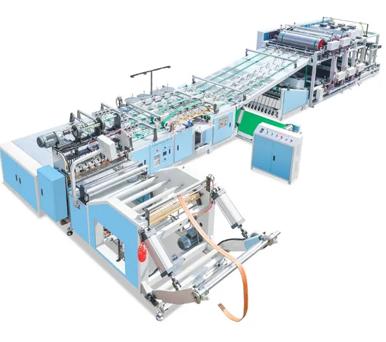 Double Sides Printing Plastic PP Woven Bag Cutting Sewing Machine