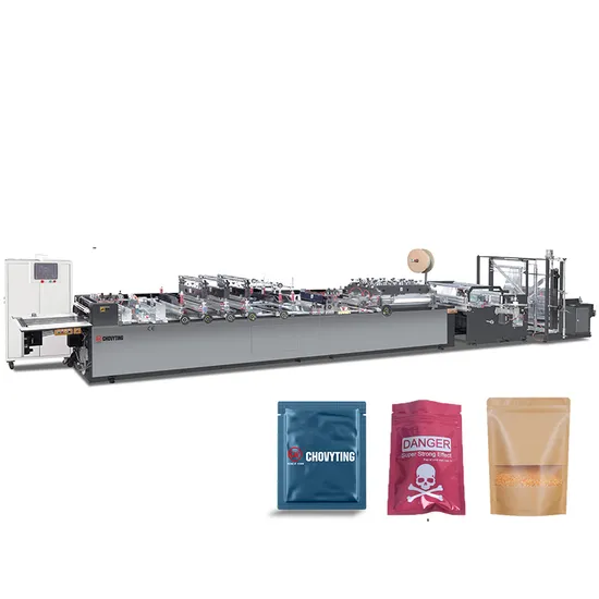 Laminated Stand up Pouch with Zipper Lock Bag Pouch Making Machine