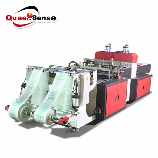 High Speed Biodegradable Plastic Shopping T-Shirt Bag Making Machine