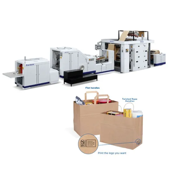 Tote-L Bags Capabilities Machine with 2colors Inline Printing