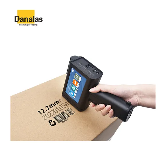 Intelligent Handheld 25.4mm Handheld Tij Inkjet Printer Mobile Batch Coding Industrial Inkjet Printer