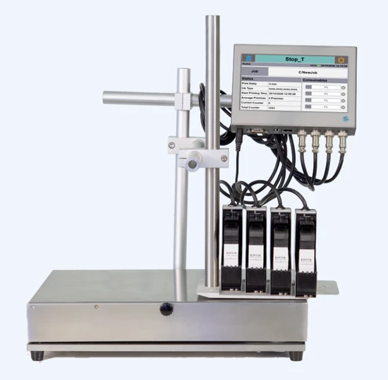 Touch Screen Multiple Head Coding Machine High Resolution Inkjet Printer for Carton